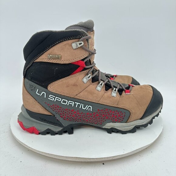 La Sportiva Nucleo High  GTX Women Size 9 Brown Aloe Velvet Waterproof Boot - Picture 4 of 11